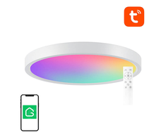 Lubinis šviestuvas Išmani lubinė lempa 30cm WiFi/Bluetooth 16M RGBCW Gosund LB12 1920lm Tuya + nuotolinio valdymo pultas.