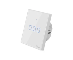 SONOFF T2EU3C-TX išmanus liečiamas wifi šviesos jungiklis 3 mygtukų