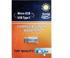 Smile Light USB adapteris Smile SLA-MTC-MB USB-C - MicroUSB Baltas (SLA-MTC-MB MicroUSB)
