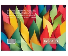Smlt Spalvotas popierius, dvipusis, A4, 80 g/m², 16 lapų