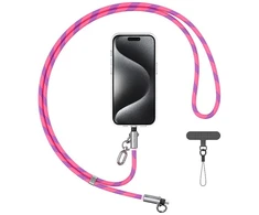 Virvelė telefonui su įkrovimo kabeliu Usams SJ746 30W USB-C į Lightning 1.2m rožinės spalvos