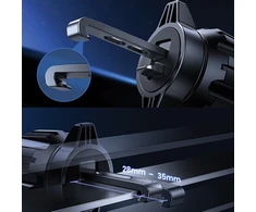 SODI rotacinis laikiklis indukcinis C50 juodos spalvos 15W MagSafe