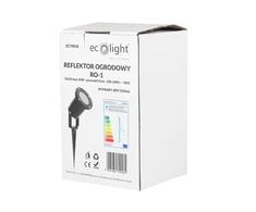 Naświetlacz ECOLIGHT2 Eco Light* EC79018 reflektor zewnętrzny 1x35W GU10 IP65 230V juoda