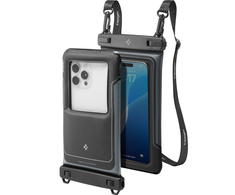 „Spigen A611P“ 2 vnt. vandeniui atsparių dėklų pakuotė – matinis juodas