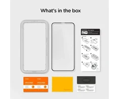 Spigen ALM grūdintas stiklas telefonui iPhone 11 juodas