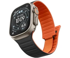 Spigen „Athlex Air M“ išmaniojo laikrodžio dėklas „Apple Watch“ 8/9/10/11/SE/Ultra (44/45/46/49 mm) | juodas/oranžinis