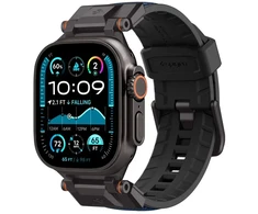 Spigen DuraPro Armor išmaniojo laikrodžio dirželis, skirtas Apple Watch 6/7/8/9/10/SE/Ultra 1/2 (44/45/46/49 mm) | Nailonas | tamsiai mėlyna