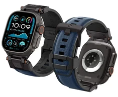 Spigen DuraPro Armor išmaniojo laikrodžio dirželis, skirtas Apple Watch 6/7/8/9/10/SE/Ultra 1/2 (44/45/46/49 mm) | Nailonas | tamsiai mėlyna