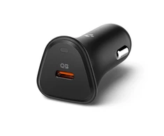 Juodas 30W 1xUSB-C automobilinis įkroviklis „Spigen Essential EV301”