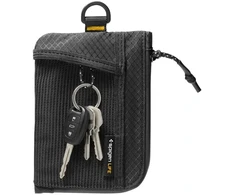 SPIGEN LF300 MINKŠTAS RFID KORTELIŲ DĖKLAS Juodas