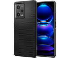 Spigen Liquid Air - dėklas skirtas Xiaomi Redmi Note 12 Pro 5G / POCO X5 Pro 5G Juodas