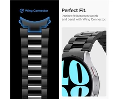 Spigen Modern Fit 316L Band, juodas - Samsung Galaxy Watch6 44mm