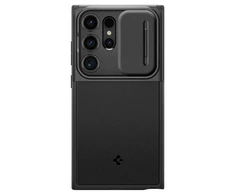 Samsung Galaxy S24 Ultra Spigen Optik Armor dėklas telefonui juodos spalvos