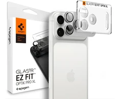Spigen Optik Pro XL GLAS.TR EZ FIT Tempered Glass for iPhone 18 Pro Max - Sidabrinis