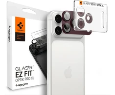 Spigen Optik Pro XL GLAS.TR EZ FIT Tempered Glass for iPhone 18 Pro - Dark Cherry
