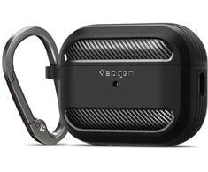 Dėklas SPIGEN RUGGED ARMOR APPLE AIRPODS PRO 1 / 2 MATINIS Juodas