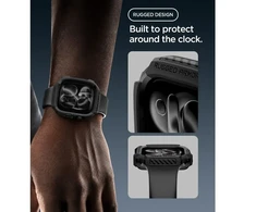 Spigen Rugged Armor Case for Apple Watch 42mm - Matte Juodas