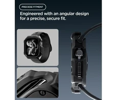 Spigen Rugged Armor dėklas Apple Watch 46 mm - matinis juodas