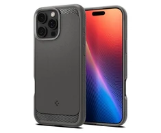 Spigen Rugged Armor MagSafe do Apple iPhone 16 Pro Max – dėklas telefonui pilkos spalvos