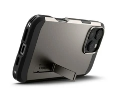 Spigen Tough Armor MagSafe su stoveliu Apple iPhone 16 Pro Max – dėklas telefonui juodos spalvos