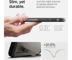 Dėklas Spigen Tough Armor phone case for iPhone SE 4 pilka
