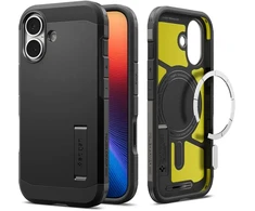Spigen Tough Armor "T" MagSafe dėklas iPhone 17 - juodas