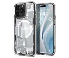 Spigen Ultra Hybrid Zero One (MagFit) dėklas skirtas Apple iPhone 15 Pro Max, spalva - Zero One White
