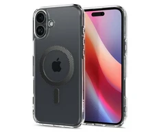Spigen Ultra Hybrid MagSafe Carbon Fiber Apple iPhone 16 – dėklas telefonui pilkos spalvos