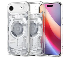 Spigen Ultra Hybrid MagSafe dėklas skirtas Apple iPhone 17 Air Zero One – baltos spalvos