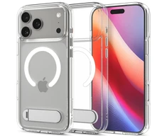 Dėklas Spigen „Ultra Hybrid S MagSafe“, skaidriai baltas – „iPhone 17 Pro Max“