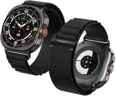 Spigen WBF1 DIRŽELIS Samsung Galaxy WATCH ULTRA 1 / 2 2024-2026 (47 MM) Juodas