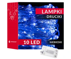 Springos LED girlianda su 10 mėlynų mikro lempučių