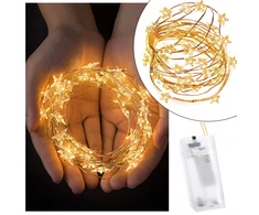 LED Girlianda Springos 50 Diodų, Šilta Balta, 5,7 m