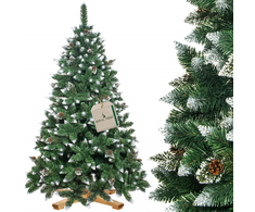 Springos CT0191 Dirbtinė Kalėdų eglutė 220 cm Premium Royal Trees, snieguota deimantinė pušis su kūgiais