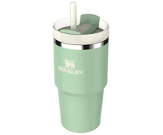 Stanley termo puodelis su šiaudeliu The Quencher H2.O FlowState Tumbler 0,59 l pistacijų spalvos
