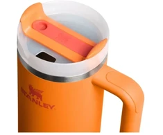 Stanley termo puodelis su šiaudeliu The Quencher H2.O FlowState Tumbler 0.89L oranžinis
