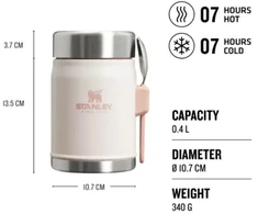 Stanley Thermos food The Legendary Food Jar + Spork 0,4L light pink 2.0