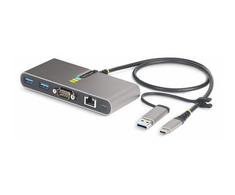 „StarTech“ USB-C/USB-A HUB – GBE – RS232/A HUB GB ETHERNETO RS232 SERIJA