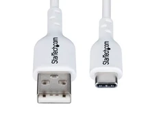 „StarTech“ USB-A į USB-C kabelis, 2 m, Baltas/Įkroviklio laidas, USB 2.0, duomenų perdavimas