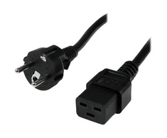 StarTech.com CEE7 / IEC 320 C19 2.0m Juoda 2 m CEE7/7 C19 šakotuvas