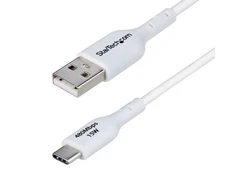 „StarTech“ USB-A į USB-C kabelis, 1 m, Baltas/Įkroviklio laidas, USB 2.0 duomenų perdavimas