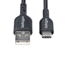 „StarTech“ 1 m USB-A į USB-C kabelė, juoda/laidas, USB 2.0 duomenų perdavimas