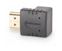 StarTech.com HDMI 2.0 adapteris žemyn kampu, 90 laipsnių HDMI prievado išsaugojimas, M/F - didelės spartos - HDMI adapteris - HDMI kištukas į HDMI kištuką, pasuktas į viršų - juodas - palaiko 4K 60 Hz, dvikryptis, pasyvus