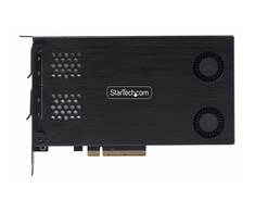 StarTech DUAL M.2 NVME SSD TO PCIE X8 - REMOVABLE MOBILE RACK/BACKPLANE
