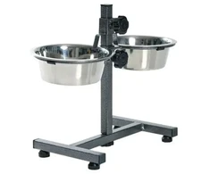 Stovas su dubenimis: Trixie Dog Bar 2*4.5l/29cm, 60cm