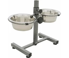 Stovas su dubenimis: Trixie Dog Bar 2*4.5l/29cm, 60cm
