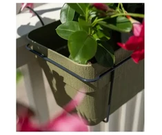 Stefanplast Balcony set with automatic watering system and metal support 50x18x17cm žalias
