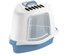 Stefanplast Cat litter box Sprint Corner Plus 56x40x40cm mėlynas baltas