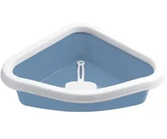 Stefanplast kačių kraiko dėžė Sprint Corner 56x40x14cm mėlynas baltas
