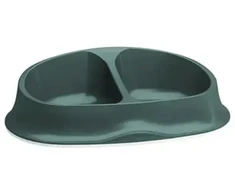 Zolux STEFANPLAST dubenėlis šuniui lub kota Chic plastikinis podwójna žalia 2x250 ml